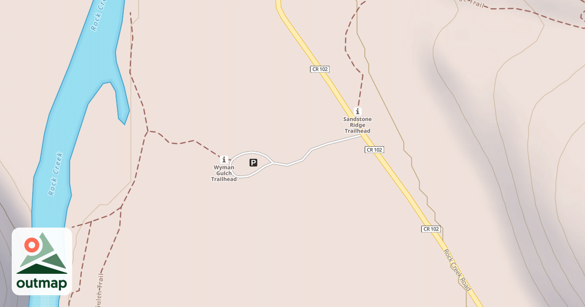 Map of WYMAN GULCH TRAILHEAD
