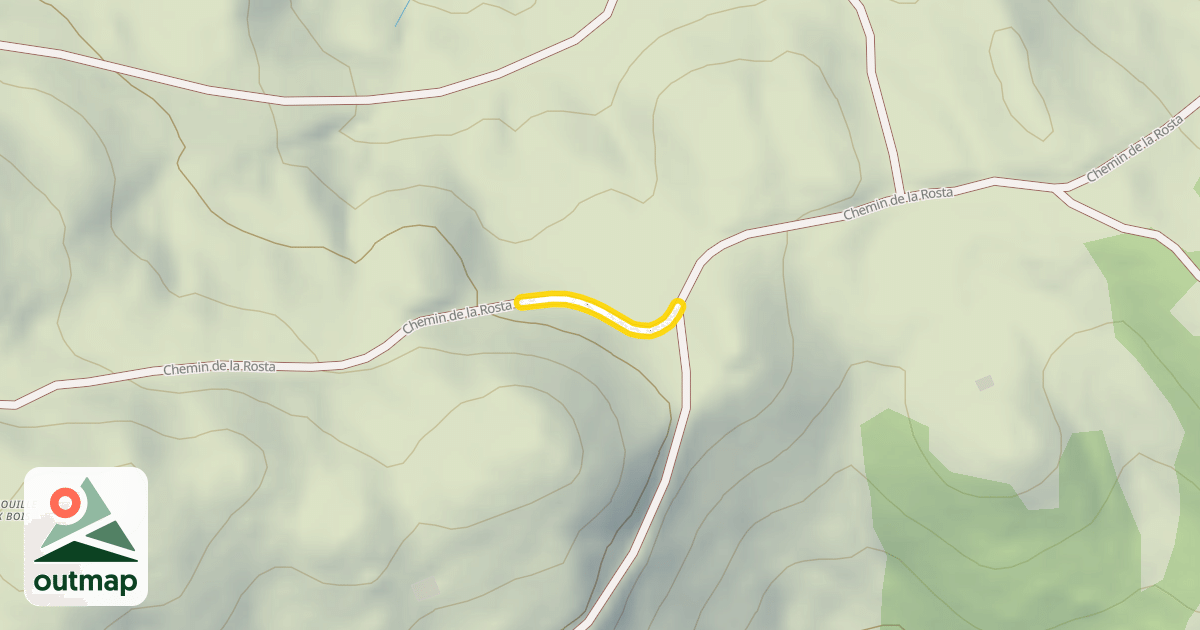 Map of Chemin de la Rosta