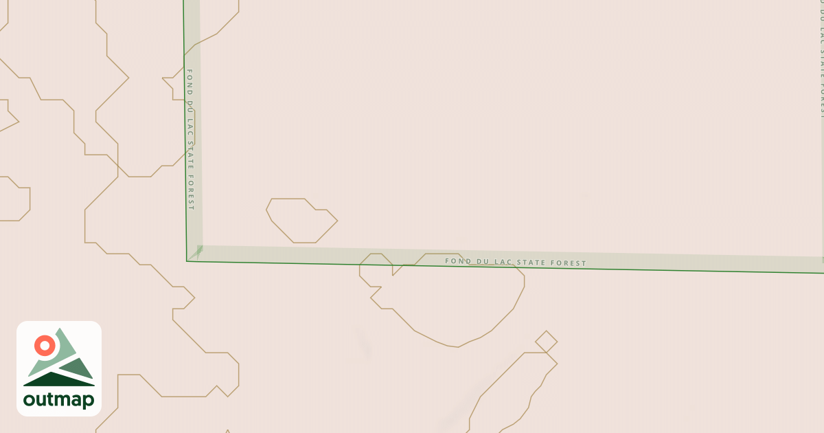 Map of Fond du Lac State Forest Trails