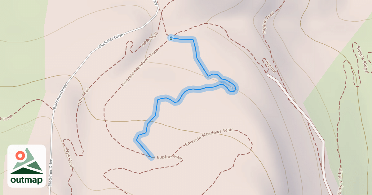 Map of Lupine Trail