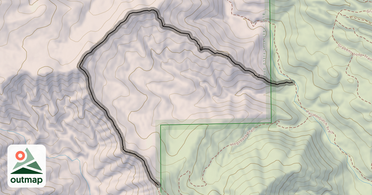 Map of Skid Ridge