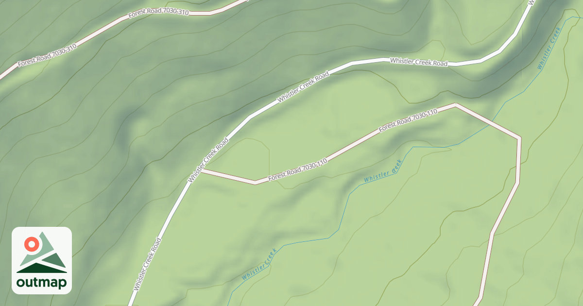 Map of LOWER HIMES CAMP