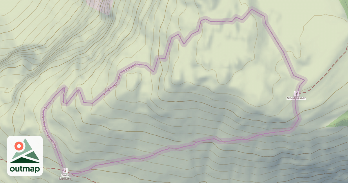 Map of La Boucle des Bouquetins