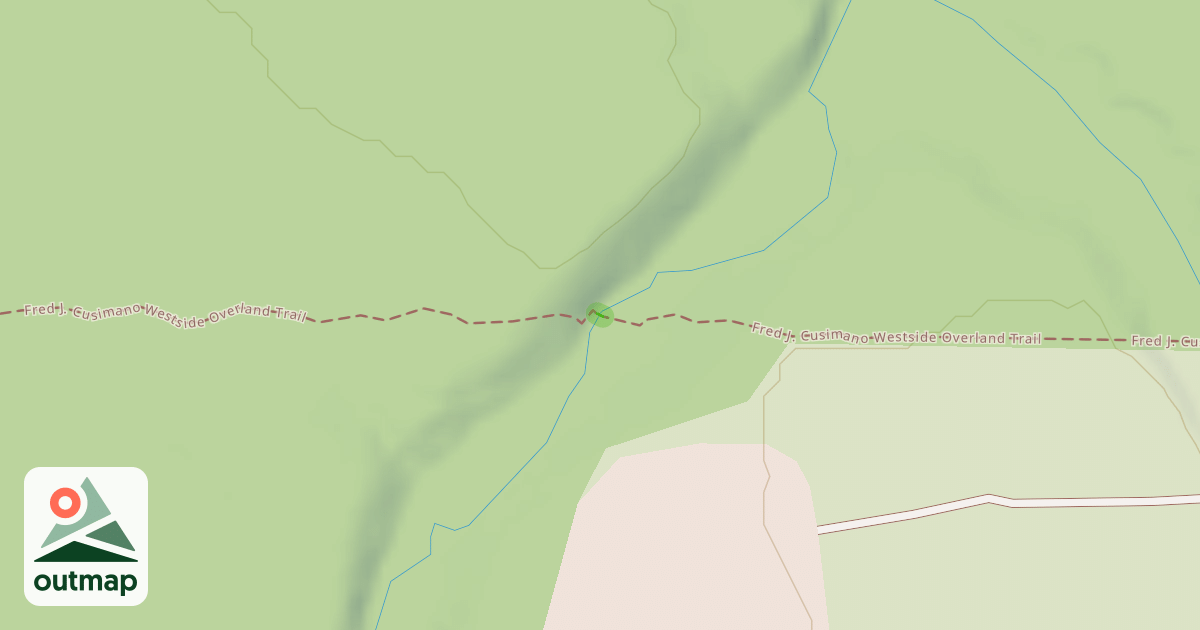 Map of Fred J. Cusimano Westside Overland Trail