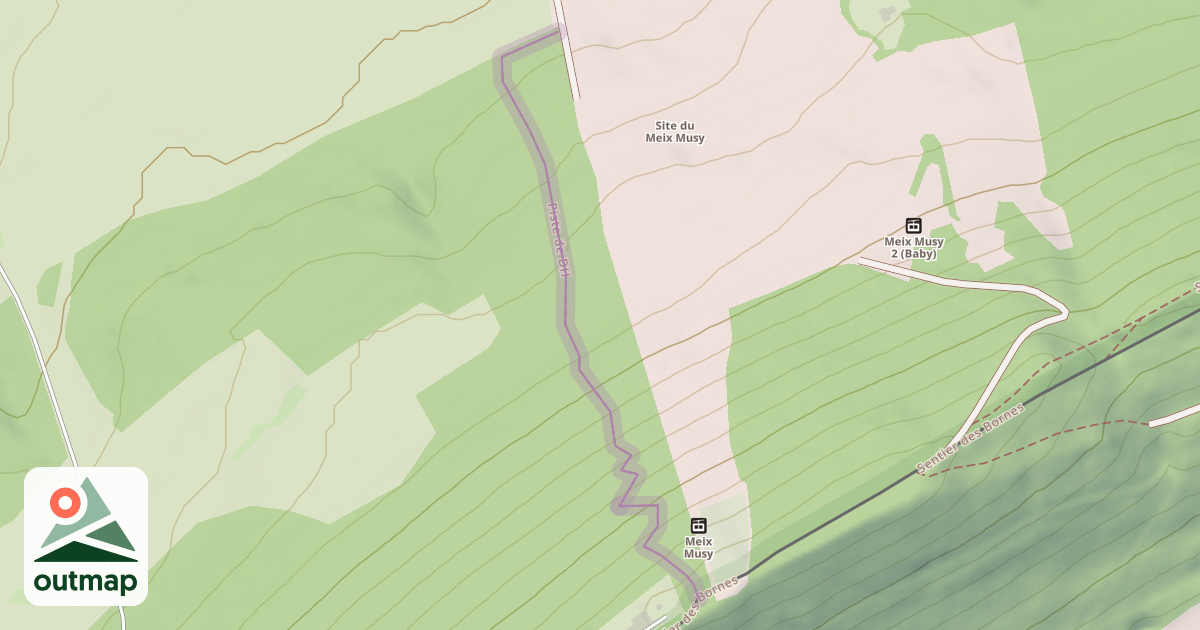 Map of Piste de DH