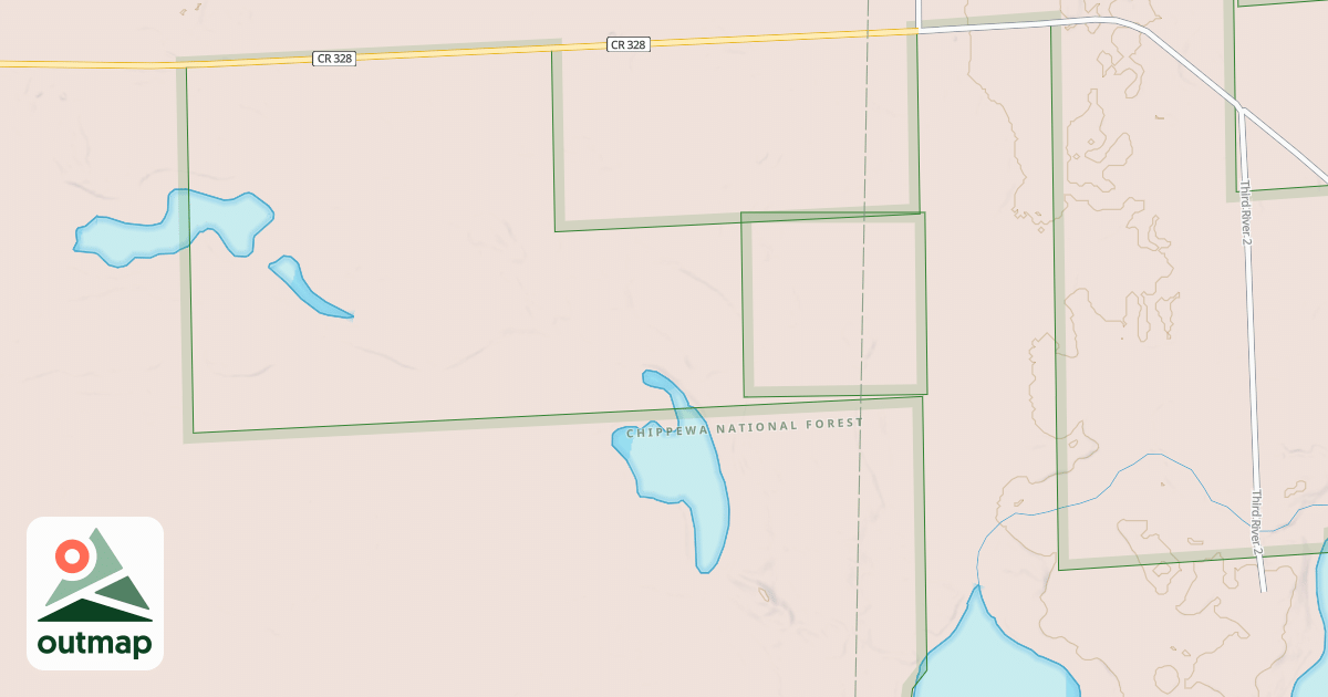 Map of COLEMAN LAKE SPUR 3786