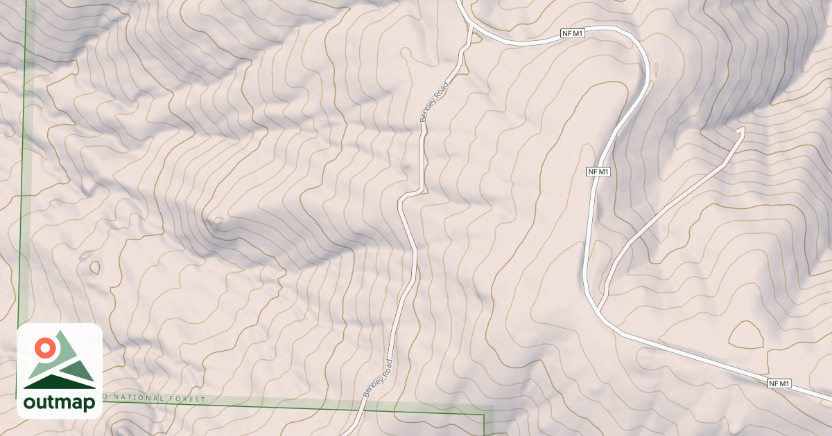 Map of BENTLEY