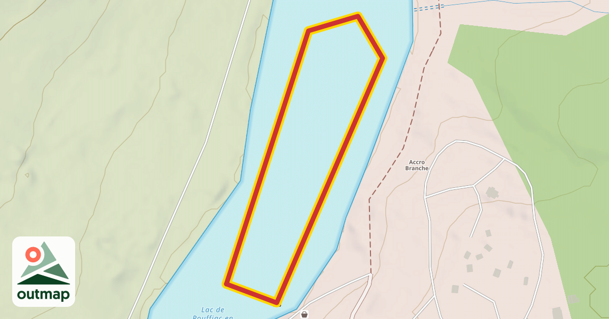 Map of Rouffiac Cablepark