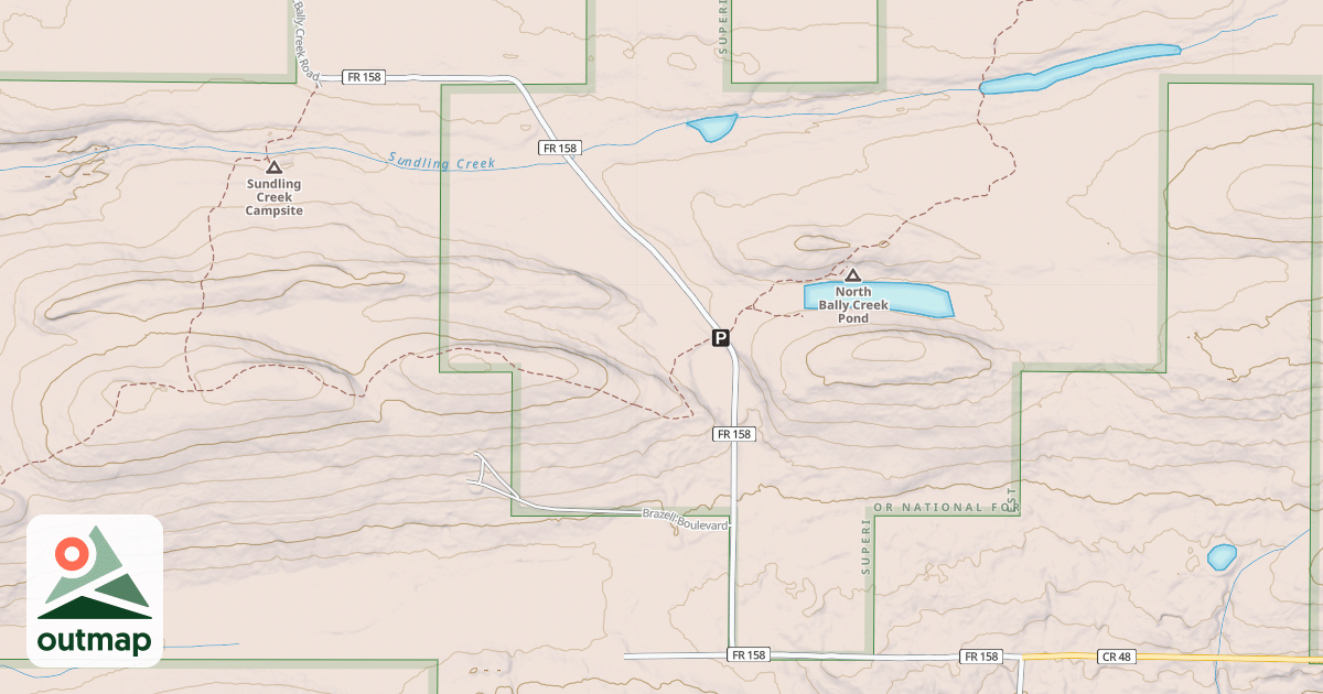 Map of BALLY CREEK