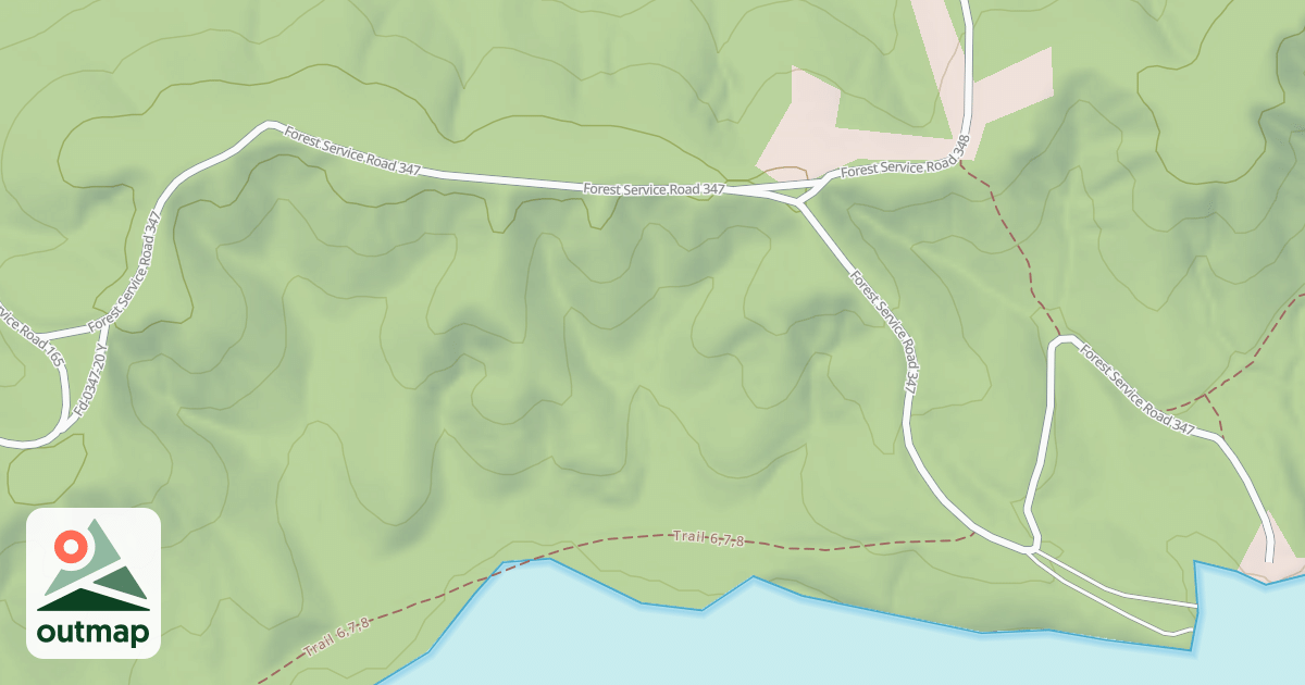 Map of FORDS BAY RAMP ROAD