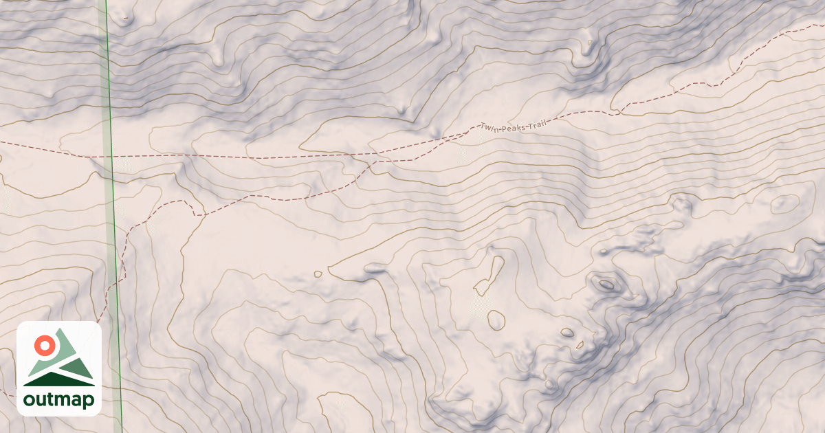 Map of Twin Peaks Trail