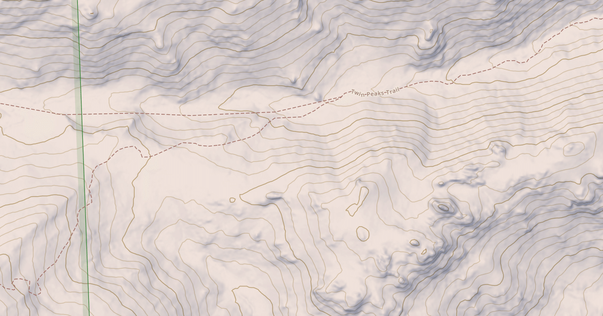 Map preview of Twin Peaks Trail