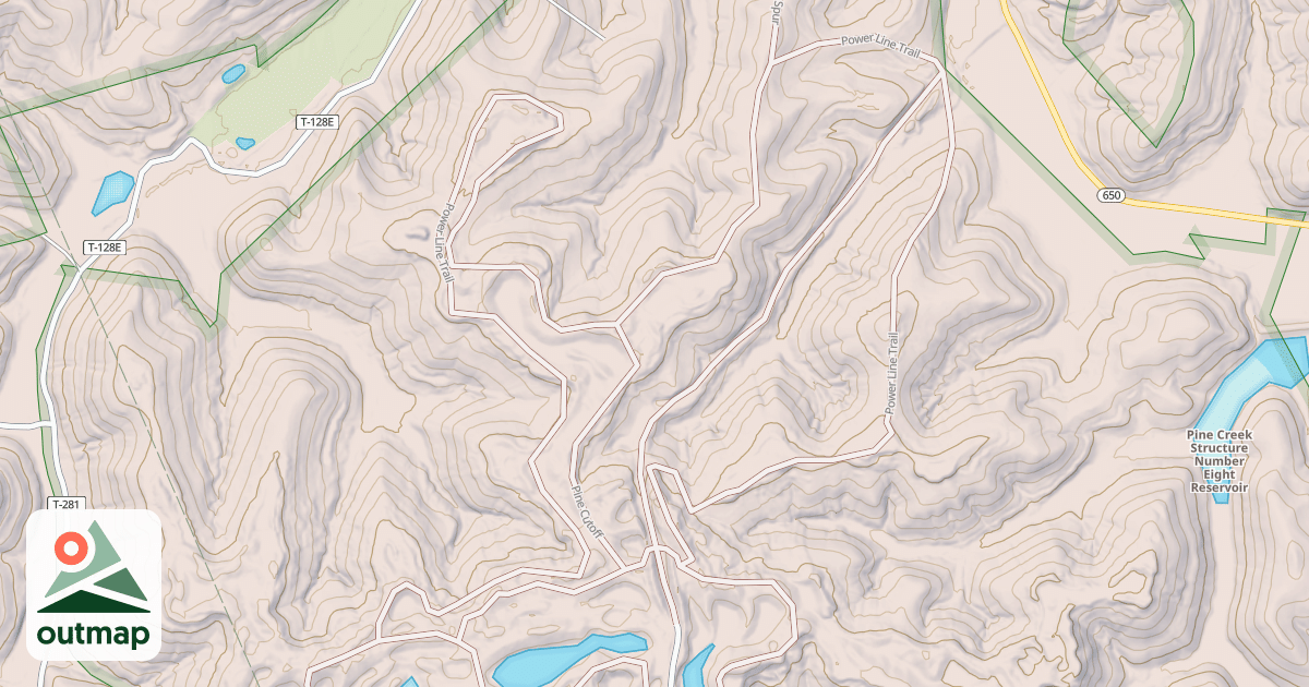 Map of POWERLINE TRAIL