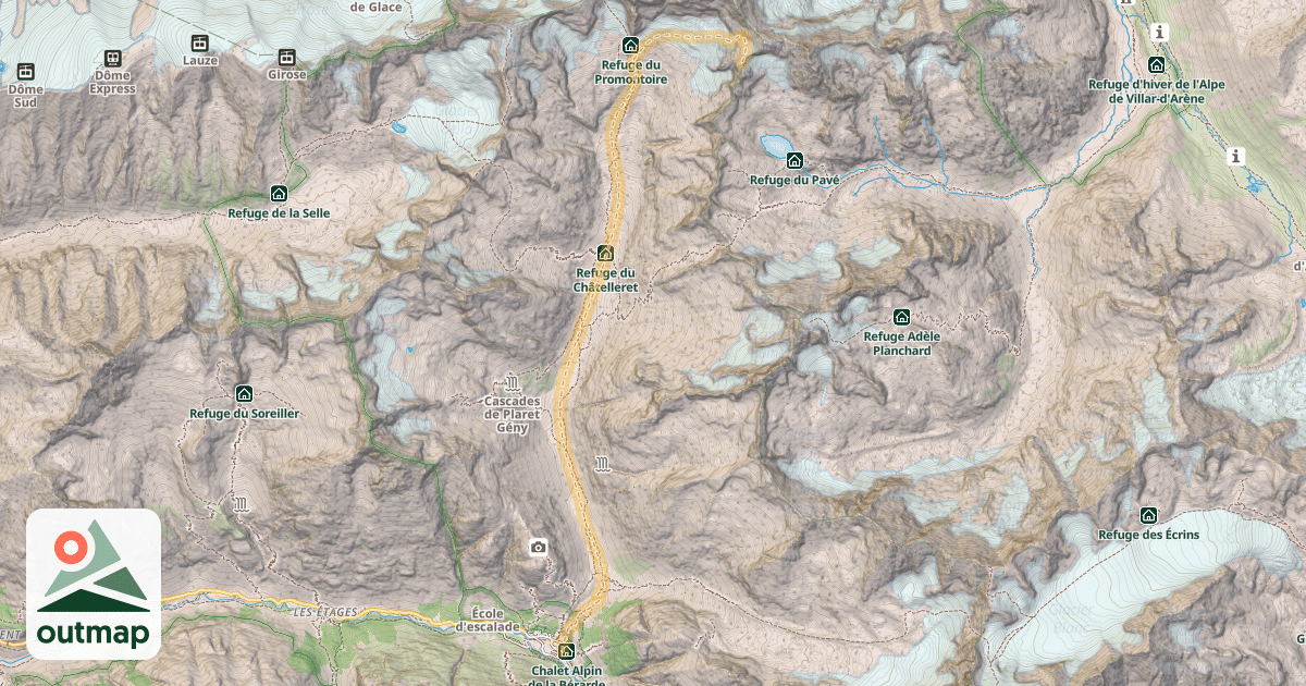 Map of Col du Pavé — La Bérarde