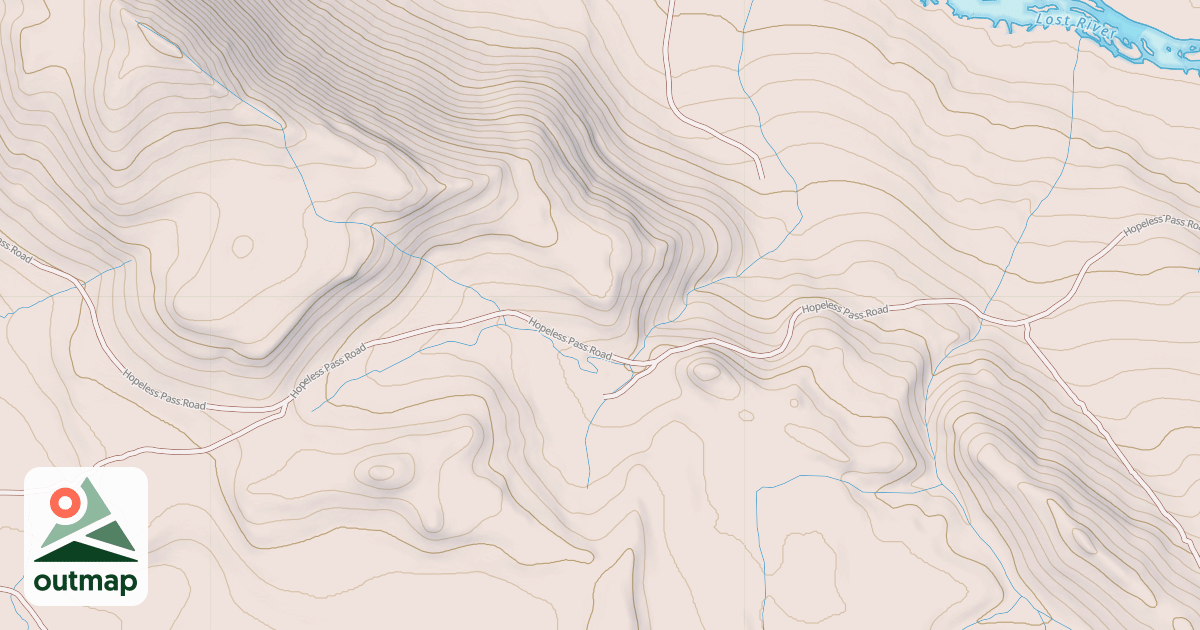 Map of LOST RIVER