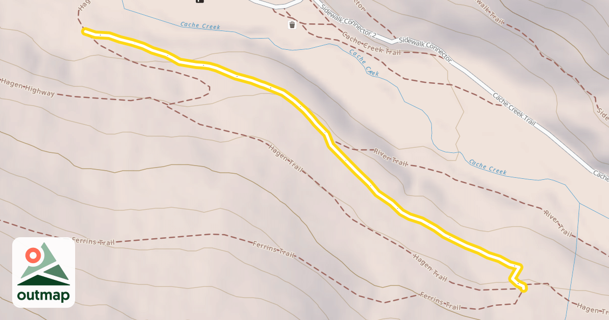 Map of Ferrin's Trail