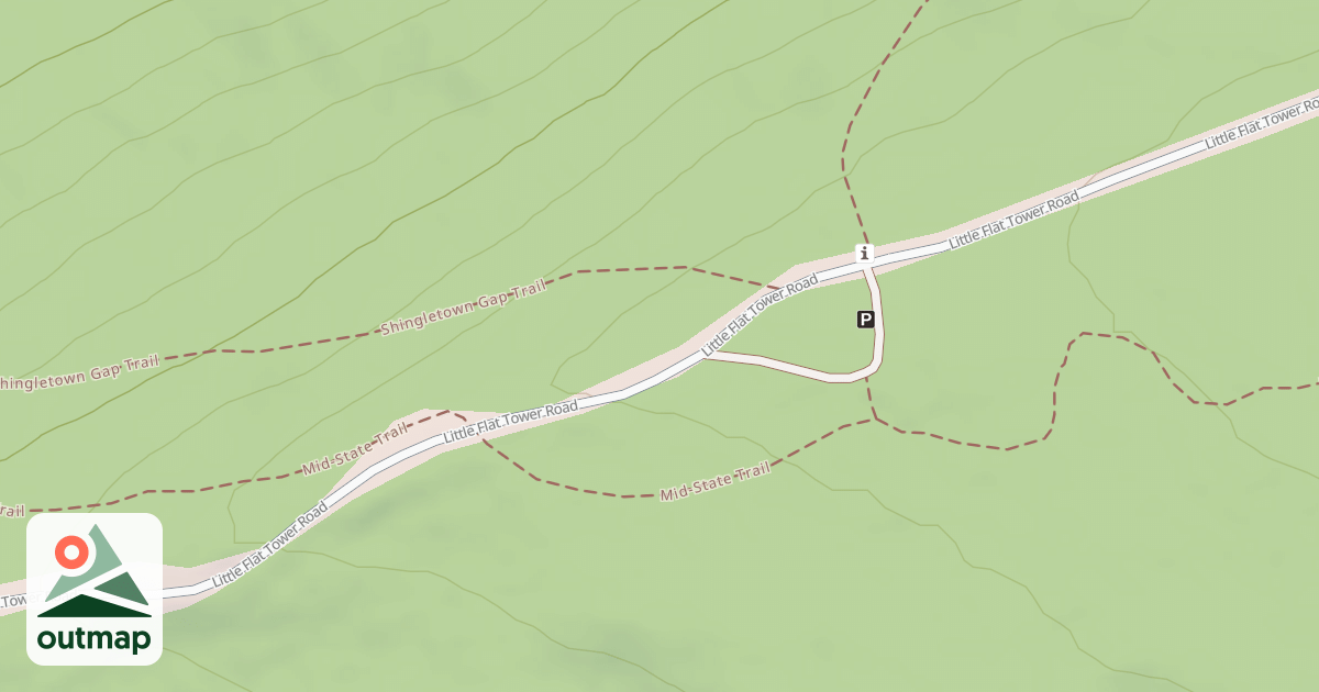 Map of Rothrock State Forest Seven Mountains Snowmobile Trails