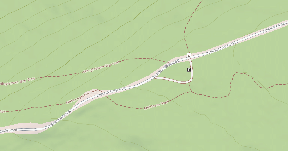 Map preview of Rothrock State Forest Seven Mountains Snowmobile Trails