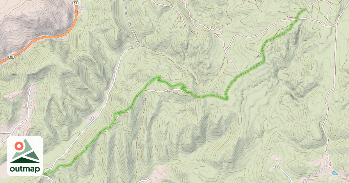 Map of Fiddleneck Ridge - #13