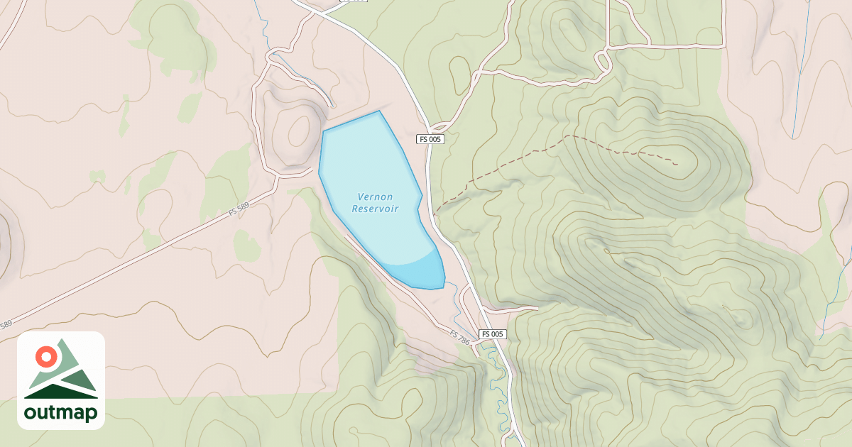 Map of MAIN CANYON