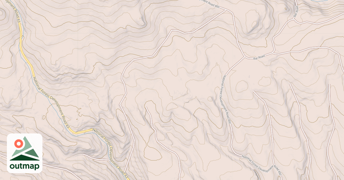 Map of USFS National Forest System Roads {0110BFB4-AAA6-4A96-8725-19A5A58970B2}