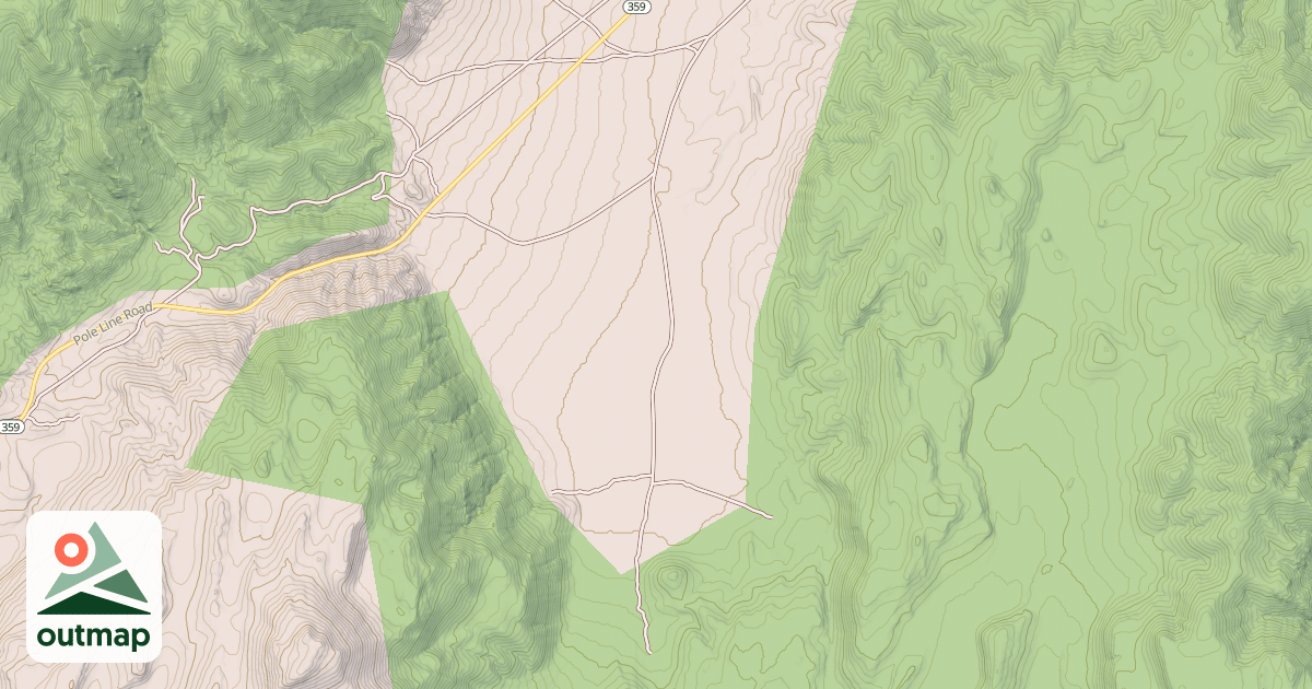 Map of LITTLE WHISKY FLAT ROAD
