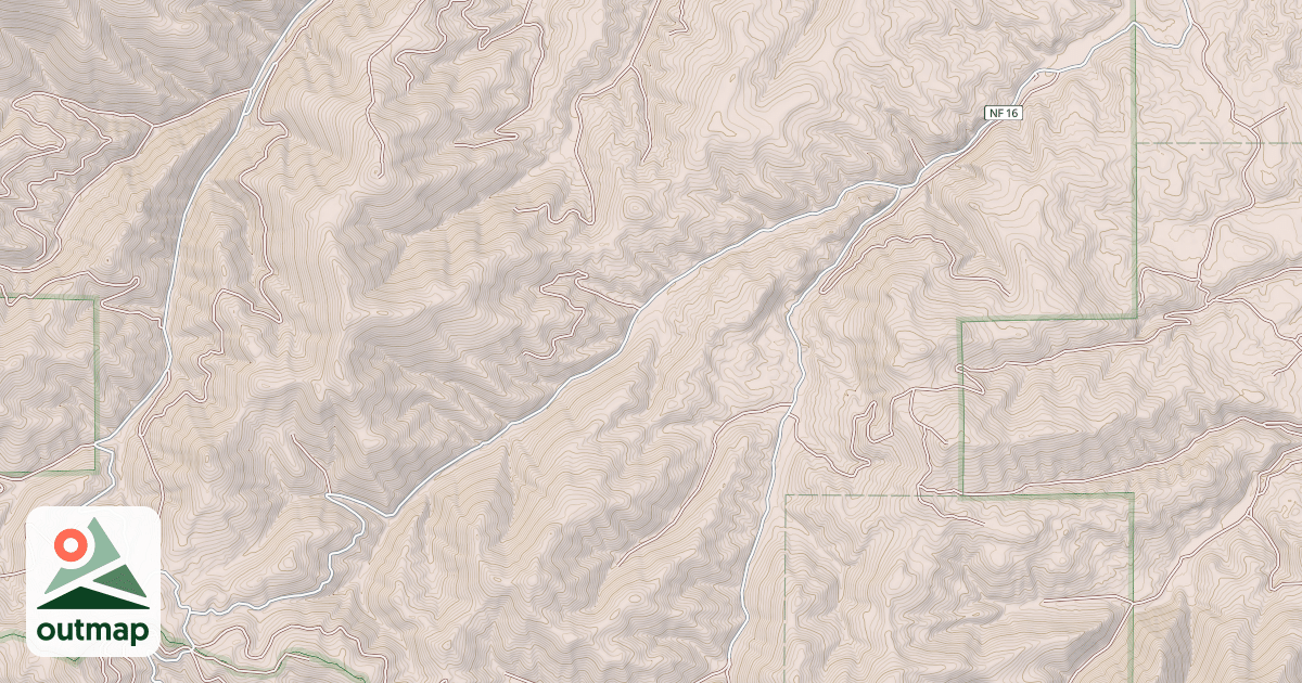 Map of East Camp Creek Snowmobile