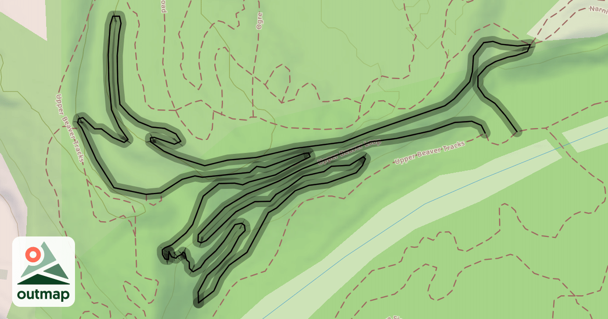 Map of Upper Beaver Loop