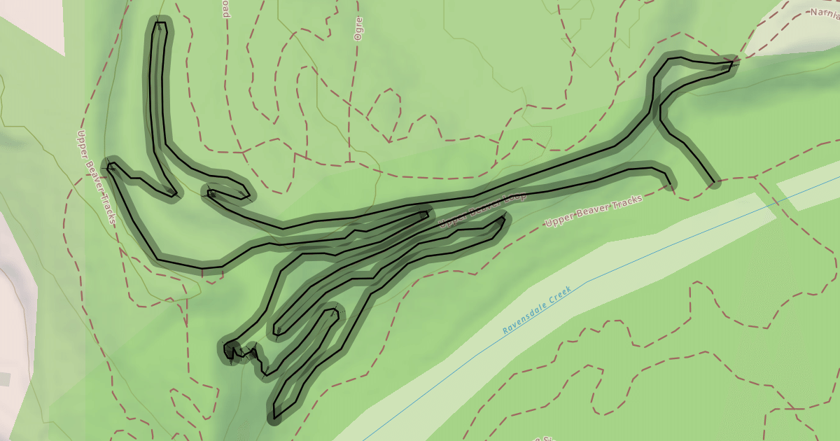 Map preview of Upper Beaver Loop