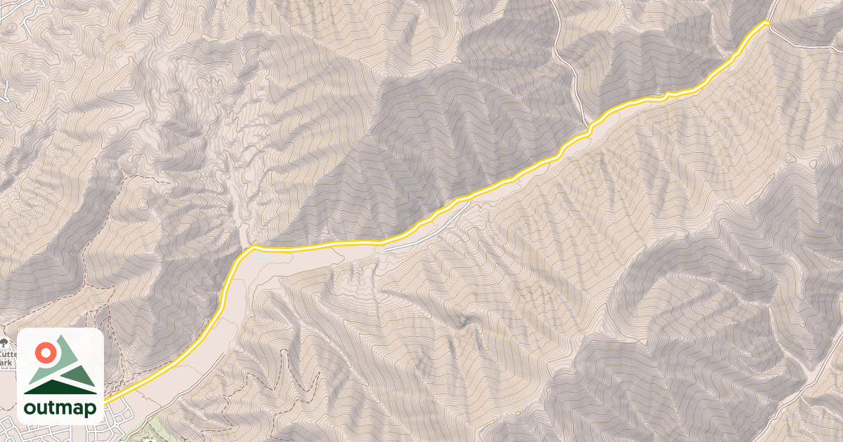 Map of Quigley Canyon Road