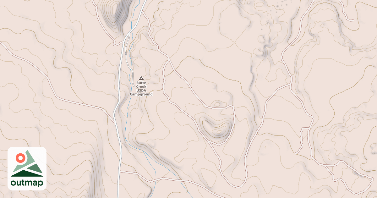 Map of EAST BUTTE CREEK