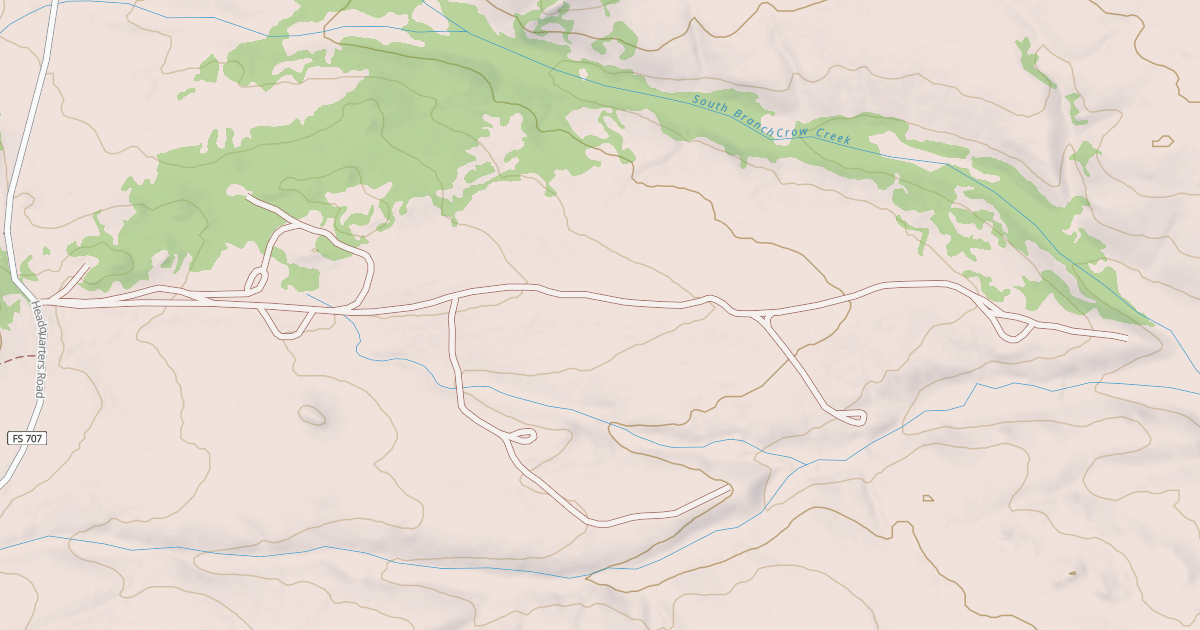 Map preview of BROWNS PARK TRAILHEAD