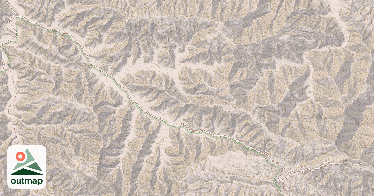 Map of WEST DRY CYN