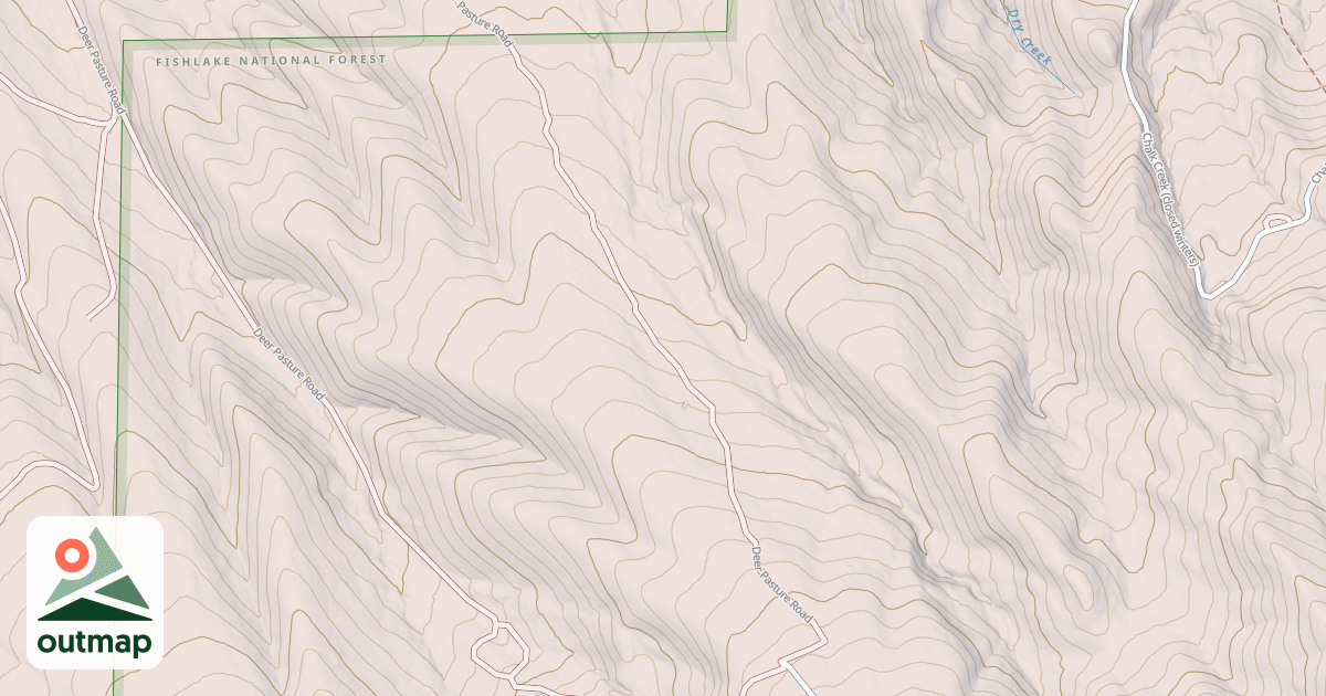 Map of DRY CR FLAT