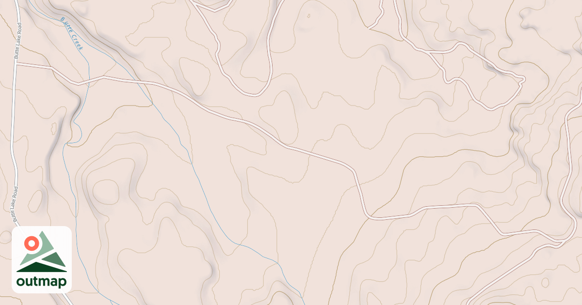 Map of BUTTE CR TIE