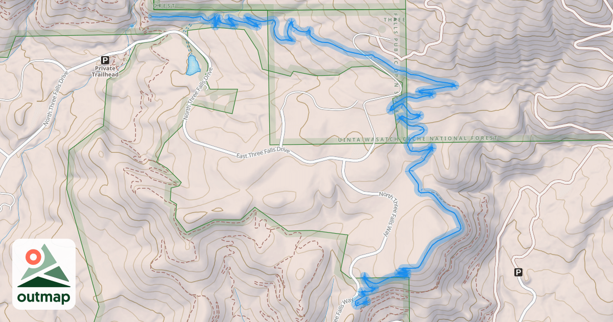 Map of Forbidden Trail
