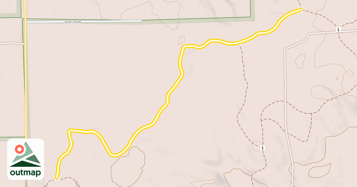Map of Ogemaw Hills Pathway