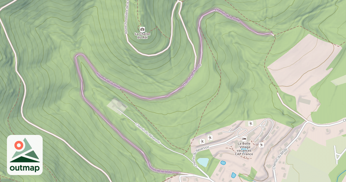 Map of Chemin de la Bolle