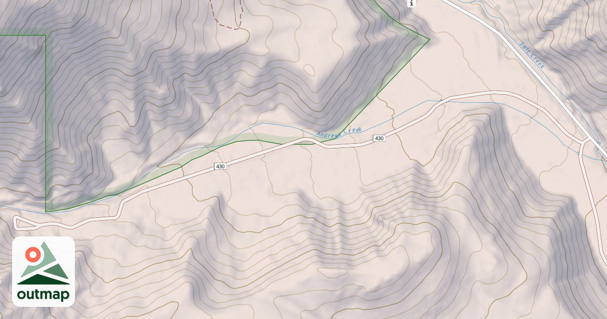 Map of ANDREWS CREEK