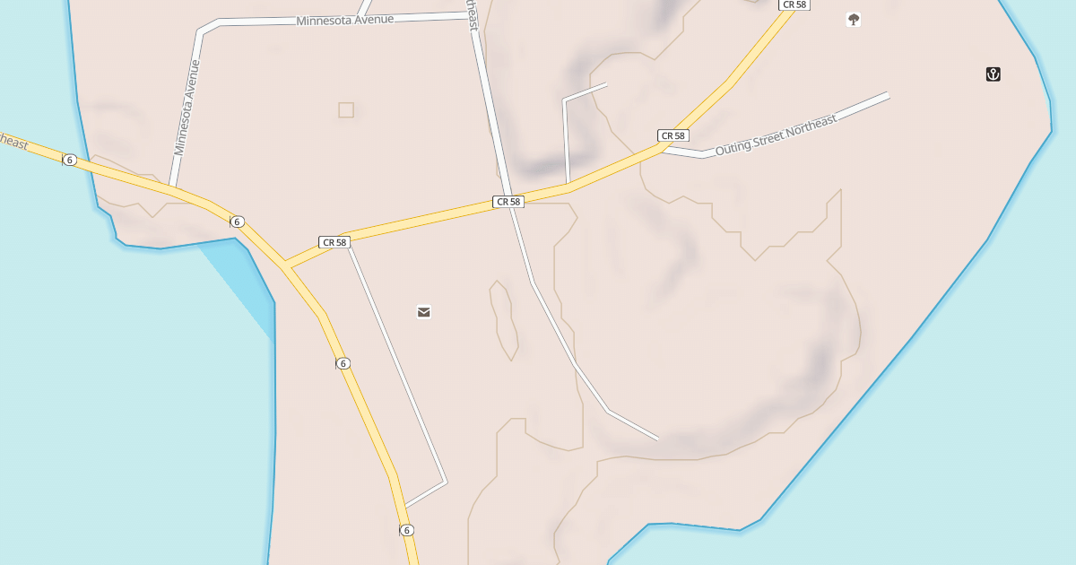 Map preview of Emily/Outing Trail