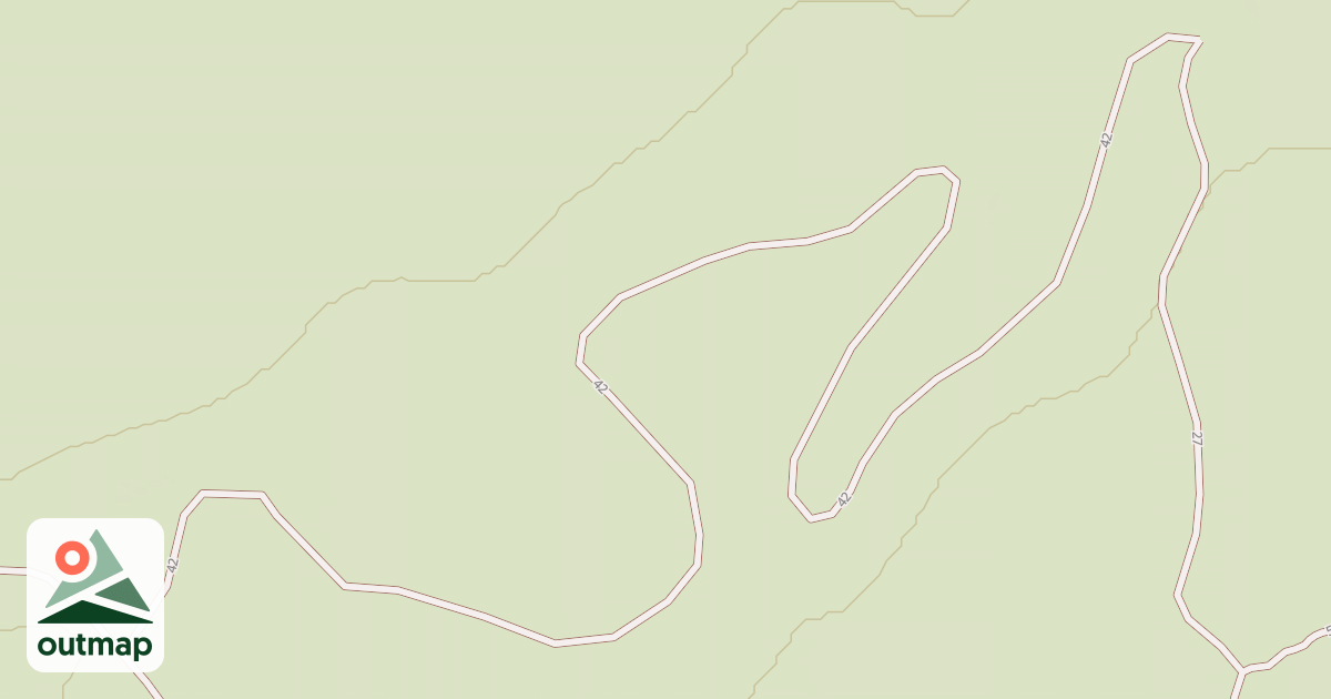 Map of Cline Buttes Tr 42