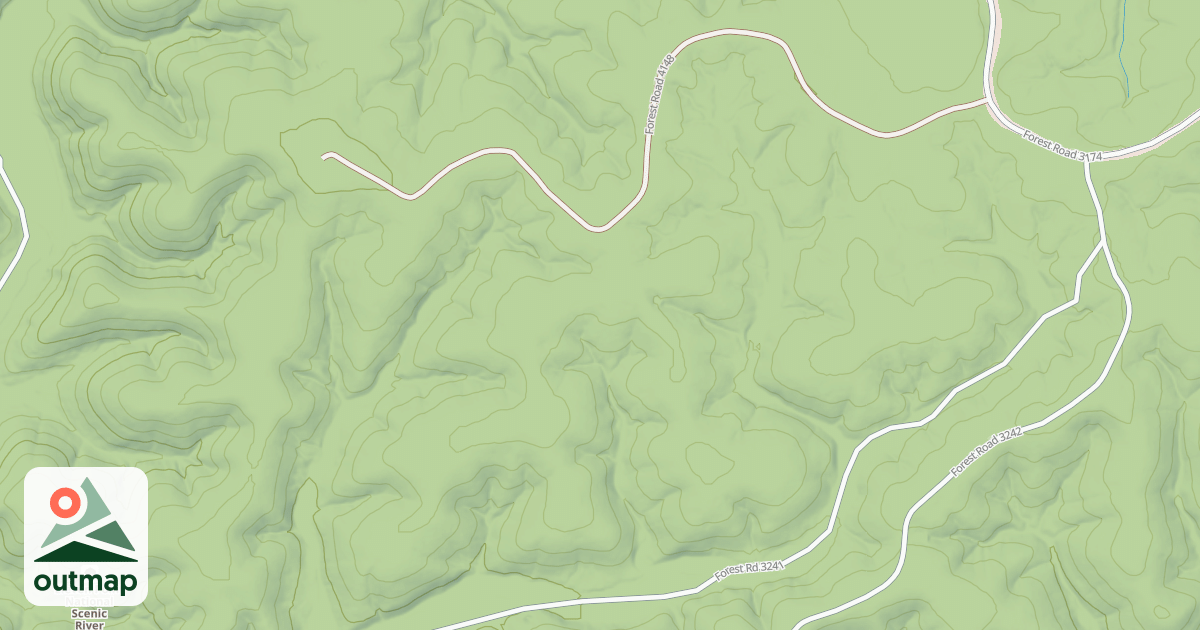 Map of FLAT POND