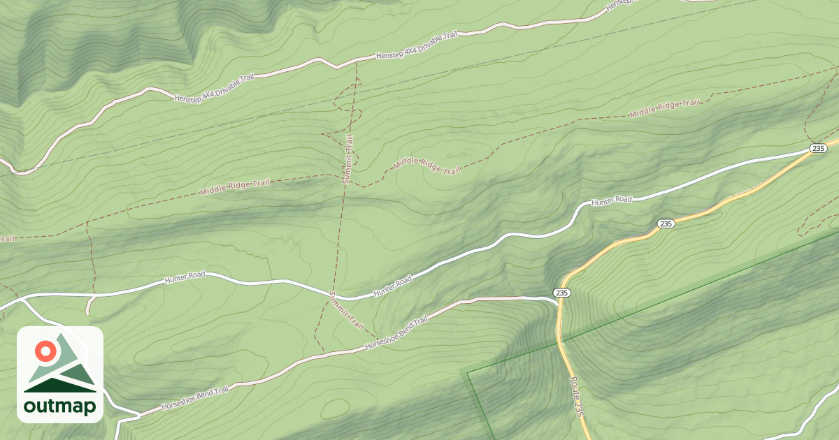 Map of Bald Eagle State Forest Snowmobile Trails
