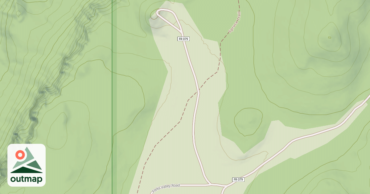 Map of USFS Motor Vehicle Use Map Roads {EFB347F5-EE2C-40DD-8565-1AD384AC46BC}