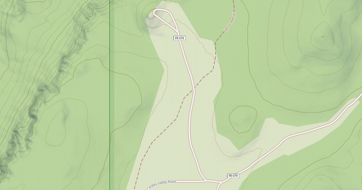 Map preview of USFS Motor Vehicle Use Map Roads {EFB347F5-EE2C-40DD-8565-1AD384AC46BC}