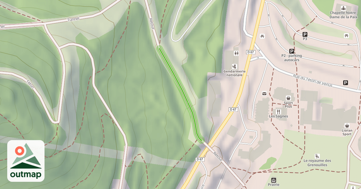 Map of Retour