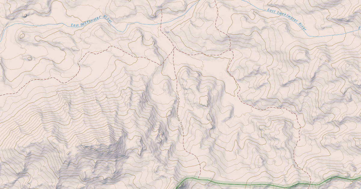 Map preview of G SNOWMOBILE TRAIL