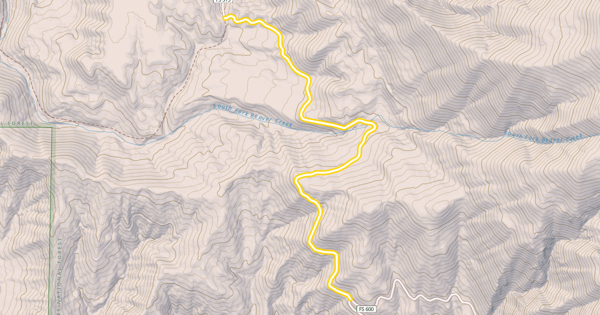 Map preview of Forest Road 6106