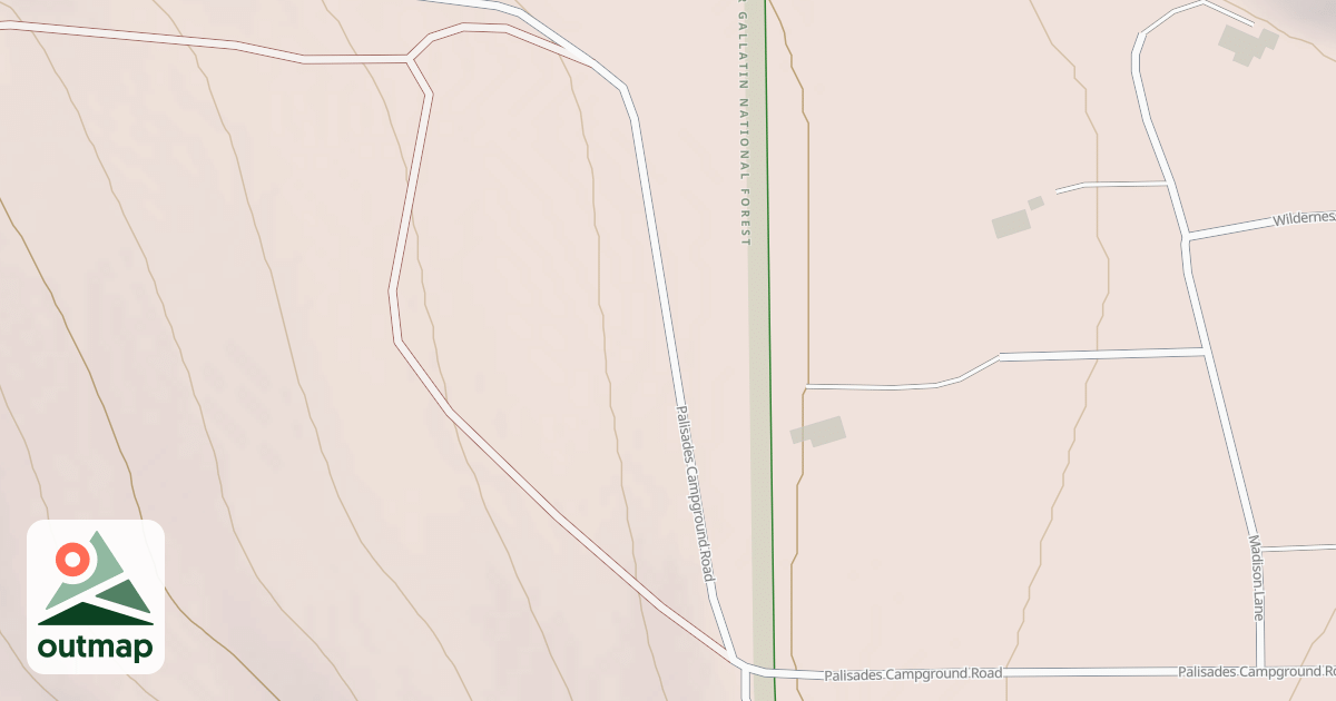 Map of PALISADES CAMPGROUND