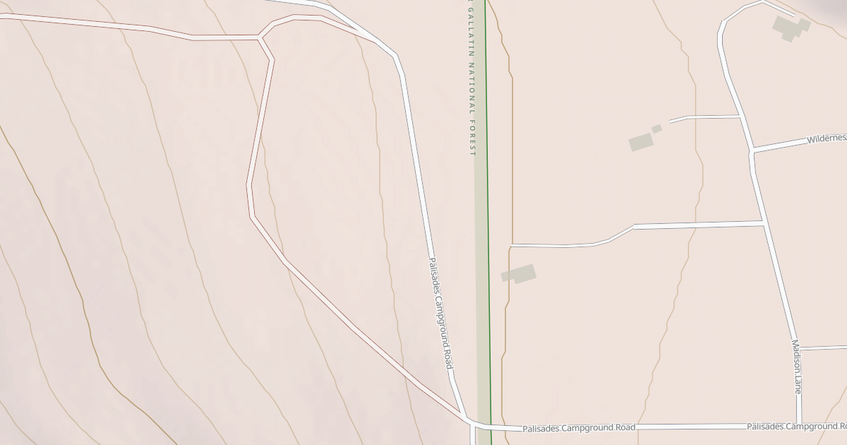 Map preview of PALISADES CAMPGROUND